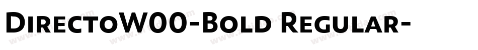 DirectoW00-Bold Regular字体转换